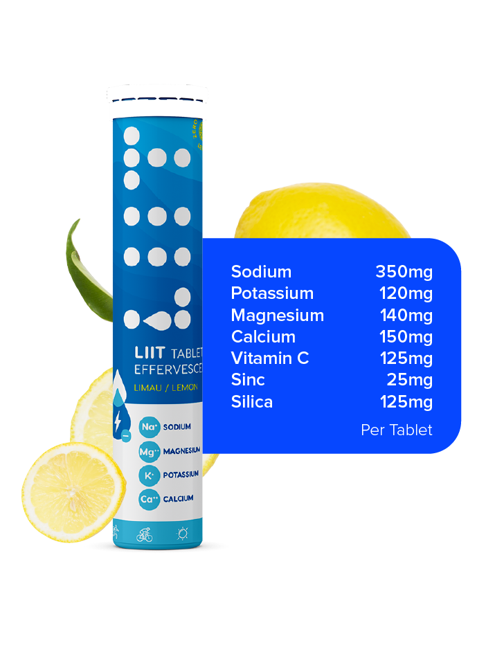 LIIT Hydration Effervescent Tablet Lemon Lime Electrolytes [Halal]