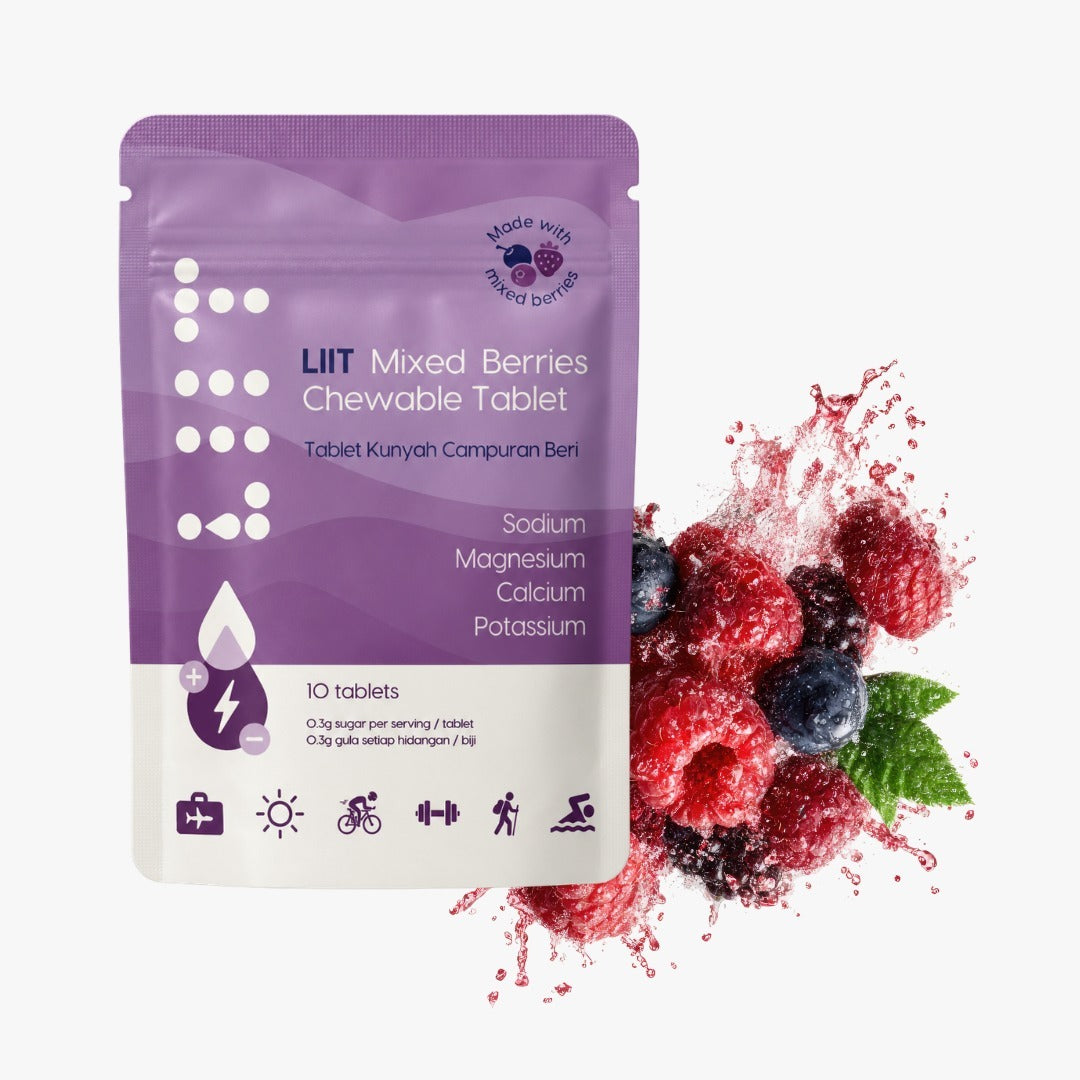 LIIT Chewable Electrolyte Tablets mixed berries